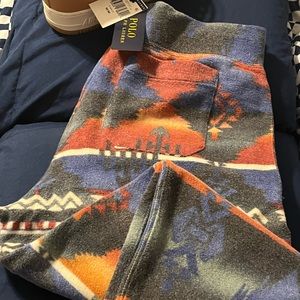 Polo fleece Indian print pants